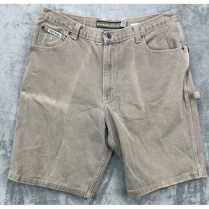 BC Ethnic Mfg Co Men's Carpenter Jean Shorts 36‎ Beige Denim Cotton